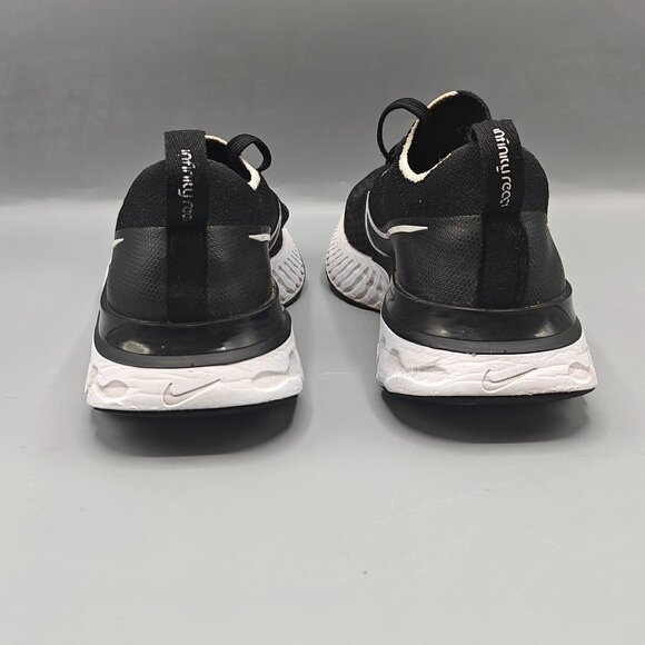 Nike React Infinity Flyknit Shoes Women's 7 Black White Running Sneaker - Picture 10 of 11